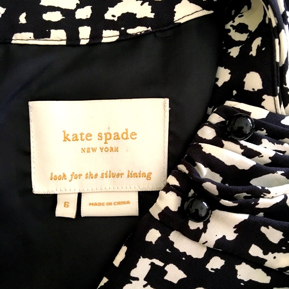 Kate Spade Black and White Patterned Dress - Picture 6 of 8